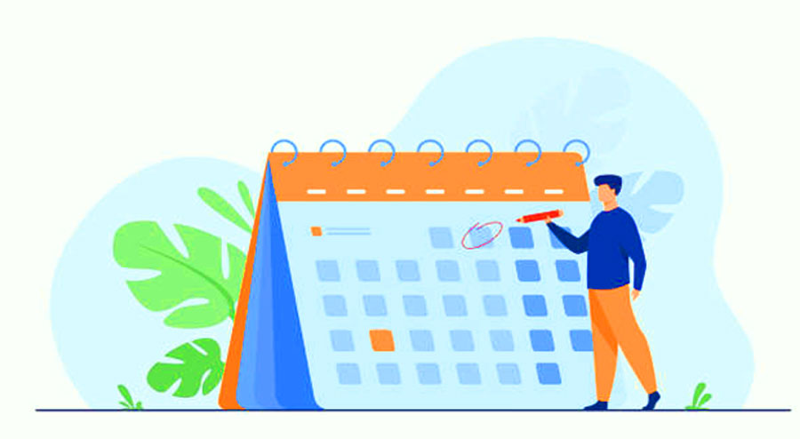 Create a daily work schedule