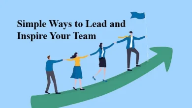 A leader motivating and guiding their team with positive reinforcement.