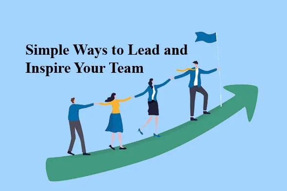 A leader motivating and guiding their team with positive reinforcement.